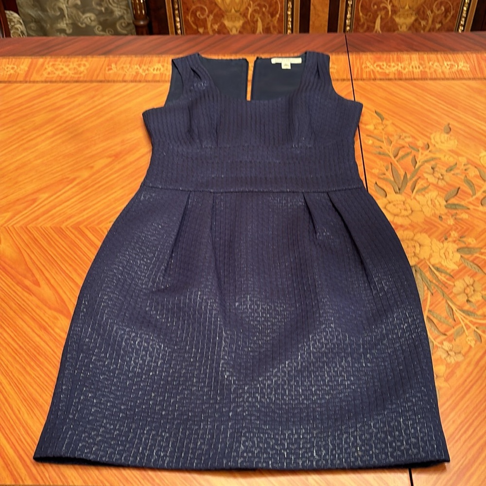 Banana Republic Jacquard Metallic Effect Blue Mini dress sz.00